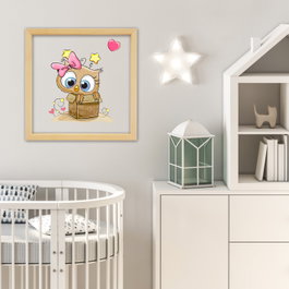 Wallity Cuadro Decorativo Enmarcado Multicolor 32 x 32 cm
